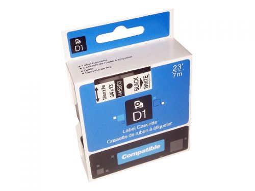 Fita Compatível Dymo D1 45803 - 19mm x 7 metros Preto/Branco S0720830 ,  , PRD45803 , 6936035909541